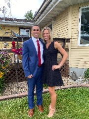 Chris Mitchell and wife Mary Ann (Missouri St-Louis) prior to KatieJo (Bethany Lutheran) and Darin Svenson’s wedding in New Hampton, Iowa in June 2020.